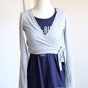 Forever 21 Ballet Activewear Wrap Top Cardigan EUC
